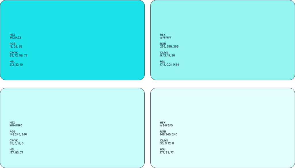 sisense primary shades hex codes